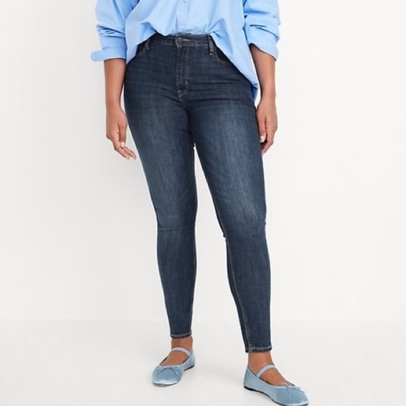 Old Navy Women’s High-Waisted Rockstar Super-Skinny Jeans Size 18 LONG 👖 - Picture 6 of 7